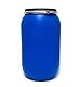 yaco Sterk Plast Fass mit Kreis, Durchmesser 48 cm, Fassungsvermögen 120 Liter