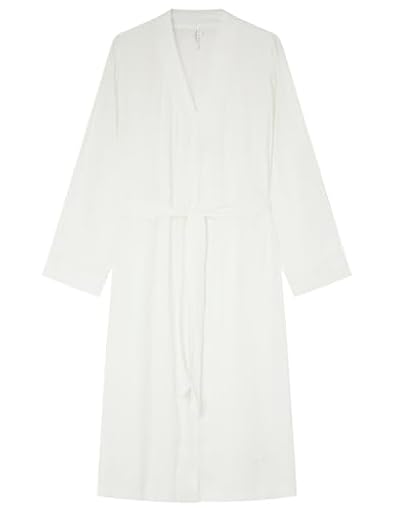Women´ Secret, Mujer, Bata Larga Satén Blanca, Cotton White, M | Ya disponible en tu tienda friki favorita! En mundofriki.es!