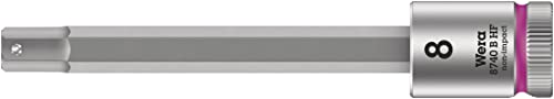 Wera 05003040001 8740 B HF Zyklop Bitnuss mit 3/8 Zoll-Antrieb mit Haltefunktion, 8, 0 x 100, 5 mm – Ansicht 1