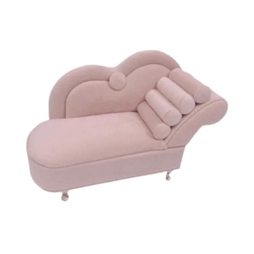 rockible Joyero Sofá Casa de muñecas Sofá con Forma de Caja de Almacenamiento de Juguetes Organizador de Joyas para Cadenas Anillos Vitrina para niñas Cómoda