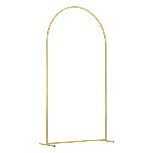 VEVOR Wedding Arch Backdrop Stand, 7.2FT & 6FT, Set of 2 Stand with Case Connection & Chassis Crossbar Design, Easy-to-Assemble Gold with Premium Metal, Fit for Birthday, Celebration, Holiday by VEVOR - Image 2