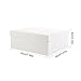 Cabilock 2pcs Beautifully Designed Wrapping Box Portable Flat Present Box for Birthdays Weddings Anniversaries Compact Easy to Carry Decorate for Storage