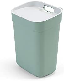 Curver Ready to Collect 100% Recycled 5L Kitchen Accessories Recycling Lift Top Bin Green with Light Grey Lid