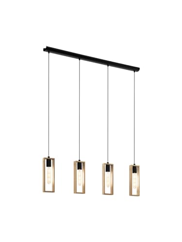 Lustre moderne en bois 4 lumières GL0487 pour illuminer votre séjour