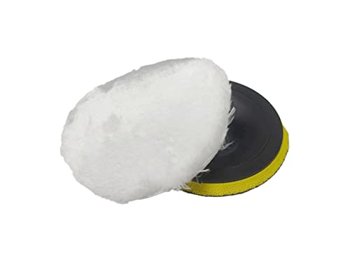 Image of VOLTZ VZ-CP1600 Electric Hand Polisher's M14 Hookpad & Wool Polishing Buffing Pad Wheel 125 MM for Attachments