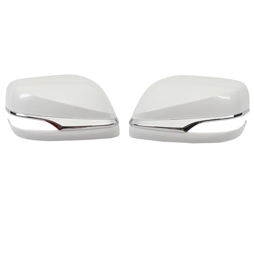リアビューサイドミラーカバー for レクサス GX460 2010-2023用 外装リアビューミラーカバー 交換スタイル (パールホワイト)