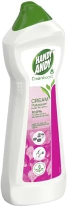 Handy Andy Cleanboost Potpourri Cream Cleanser | Surface Cleaner, Floral Scent, Cream Formula, Multipurpose Use, Squeeze Bottle