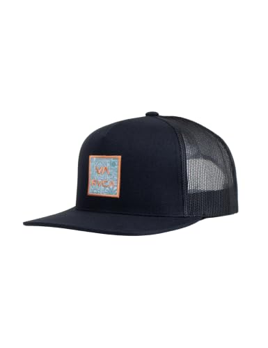 Image of RVCA Men's Trucker Hat, Adjustable Snapback Cap for Streetwear & Skating, Lightweight Breathable All-Day Comfort