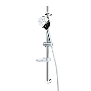 Pommeau de Douche Slim Neo 5 avec Barre 11 cm Chromé Duschmeister
