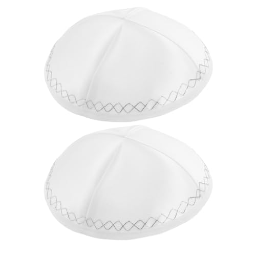 Chapeau de prière blanc pour hommes et adolescents (lot de 2 pièces)