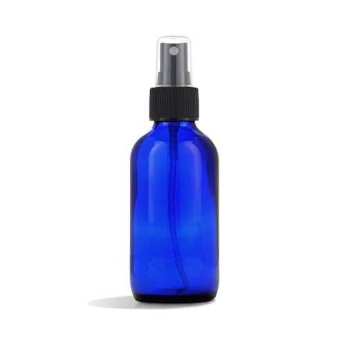 Whole Foods Market, Blue Glass Bottle with Misting Spray Top, 4 Fl Oz