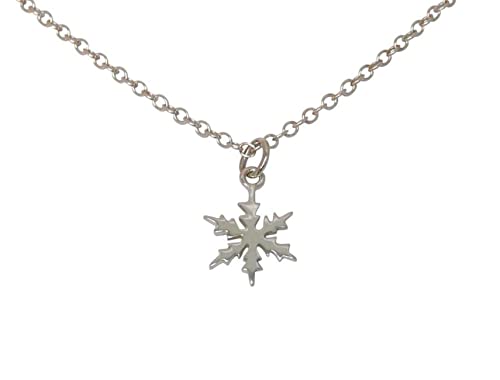 Preisvergleich Produktbild Gemshine - Damen - Halskette - Anhänger - SCHNEEFLOCKE - 925 Silber - 1 cm
