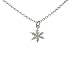Produktbild Gemshine - Damen - Halskette - Anhänger - SCHNEEFLOCKE - 925 Silber - 1 cm