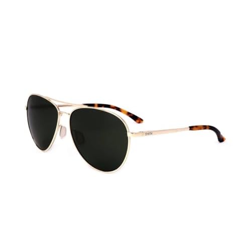 SMITH Layback Gafas de Sol, Dorado/Gris Verde, Talla única Unisex Adulto