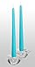 12 Pack Tall Taper Candles - 10 Inch Light Blue - Turquoise Dripless, Unscented Dinner Candle - Paraffin Wax with Cotton Wicks - 8 Hour Burn Time.