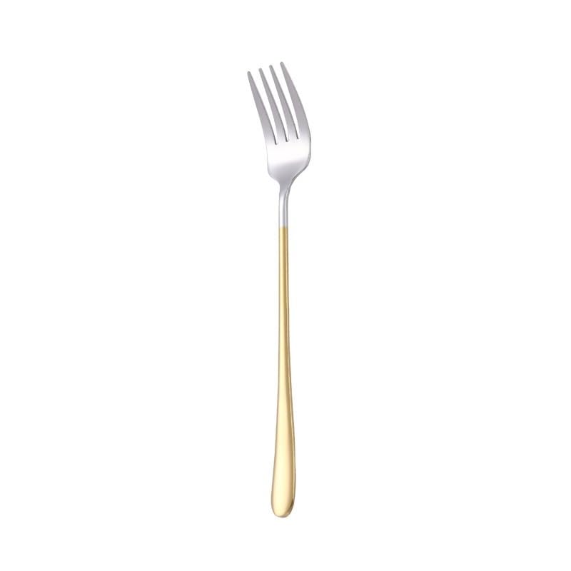 ONUIFIKE Silverware Set, 1/4/6/8/10/12 Pcs 316 Stainless Steel Forks For Home Use, Home Cutlery Flatware Set(Gold,12Pcs)