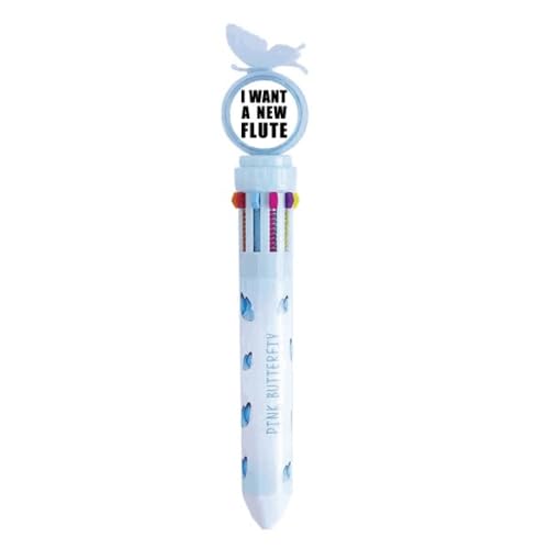 Stylo à bille rétractable Art Déco multicolore pour fournitures scolaires