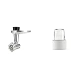Peso: 2,1 kg Kenwood Kax950Me Accesorio Picador De Carne Compatible Con Robots De Cocina Chef Y Kmix + At320A Accesorio De Robot De Cocina, Vidrio, De Plástico