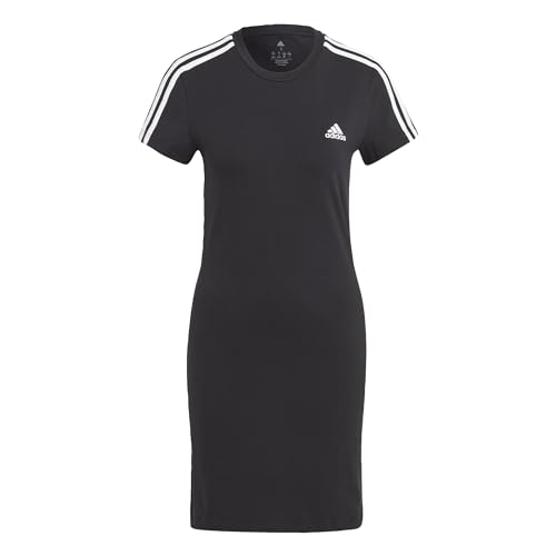 Adidas Damen Dress W 3S Fit T Dr, Black/White, IC8785, S