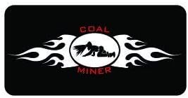 3pcs coal miner flames Funny Hard Hat/Helmet Stickers