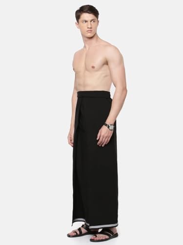 Image of pure cotton lungi for men