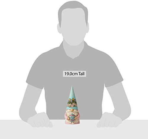 Enesco Jim Shore Heartwood Creek Gnome Holding Easter Egg Figurine, 7.48 Inch, Multicolor