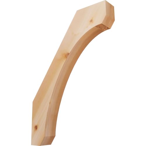Ekena Millwork BRC04X20X28LEC00SWR 3 1/2"W x 20"D x 28"H Legacy Smooth Knee Brace, Western Red Cedar
