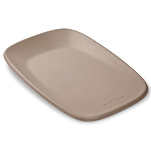 Nattou Matelas à langer en mousse PU douce, Matelas à langer lavable, env. 50 x 70 cm, Softy, Taupe