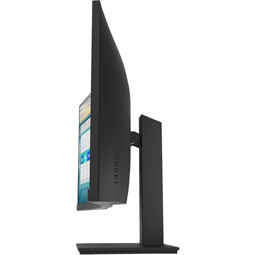 Image of HP 34 inch WQHD Curved Monitor with 5ms Response Time, Anti-Glare, Flicker Free, 250 nits Brightness, VESA Mount (100 x 100 mm), Displayport, HDMI & Dockztorm USB Port Expander, Black Color