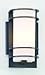 One Light Bronze Outdoor Wall Light