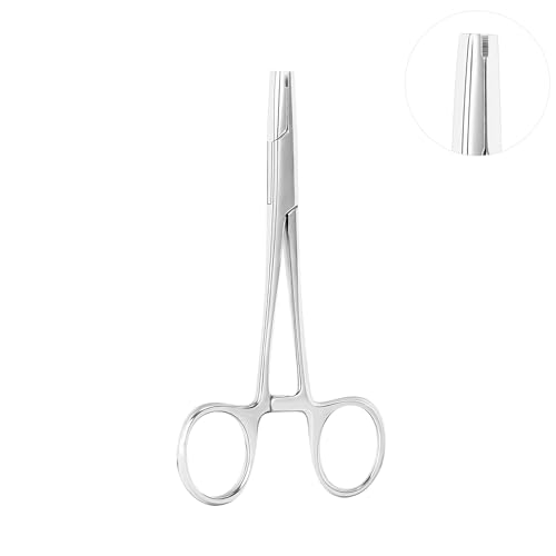 AccGin Piercing Clamps Ear Nose Septum Piercing Piercing Tool for All Piercings 316L Stainless Steel Ear Lip Nose Belly Navel Tongue Body Piercing Kit (4mm)