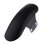  QAZWSXED LESANGBAIHUODIAN 1x Moto Courte Courte Roue Frontale Garde-Boue gourmande extenseur Hugger INOX Ajustement for Suzuki GN125 / MASH 125 Protège-Boue éclaboussure (Color : Black)