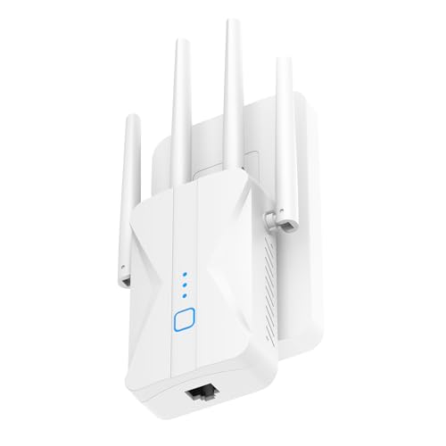 ROQRL WiFi Extender 2026 AC1200 Dual Band 5GHz/2.4GHz Signal Booster Up to 15,999 Sq.ft, 3-in-1 Wireless Repeater Router Amplifier for Home with Ethernet Port