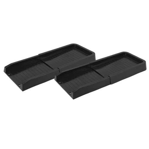 Tbest Extension de Gouttière de Pluie, Dispositif de Drainage en Matériau PP de 12 Pouces pour Bec de Descente Extérieur Noir (Black)