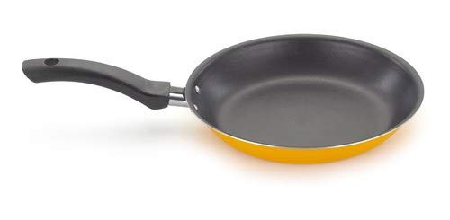 Jogo De Frigideiras Antiaderente 6 Peças Com Kit Espátulas amarelo