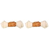 Trixie 31324 Denta Fun Knotted Chicken Chewing Bone, 18 cm, 120 g (Packung mit 2)