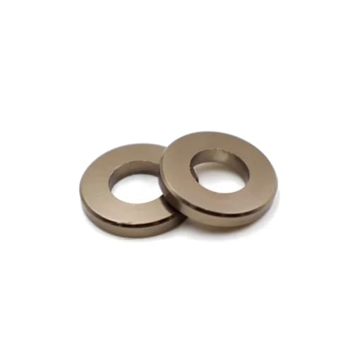 カラフルなアルミ合金製平ワッシャー M4 M5 M6 M8 陽極酸化アルミ合金製ガスケット スペーサー スリーブ ねじなしスタンドオフ(Titanium Grey,M6x12x2mm-3Pcs)