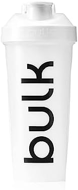 Bulk Iconic Protein Shaker Flasche, Eiweiß Shaker, Eisweiß, 750 ml | Eisweiß, auslaufsicher, BPA-frei, Drahtmischkugel für klumpenfreie Shakes, praktischer Tragegriff, transparente