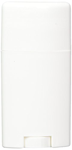 5 New,, White, Empty, 2.5 oz Deodorant Containers with Caps