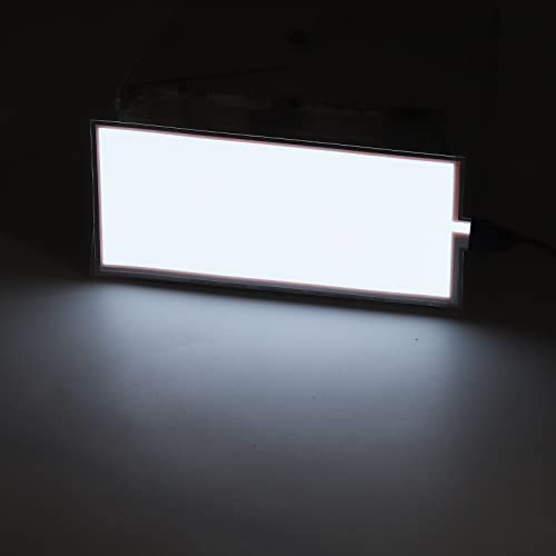 Image of [3 Modes] jose2015 12X5CM Electroluminescent EL Panel Light White,3V Flexible EL Panel Decorations Lights for Cosplay /Party /Decorate Light /Car /Advertising(with Battery Inverter)