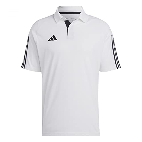 adidas Mens Polo Shirt (Short Sleeve) Tiro 23 Competition Polo Shirt, White, IC4575, Size S