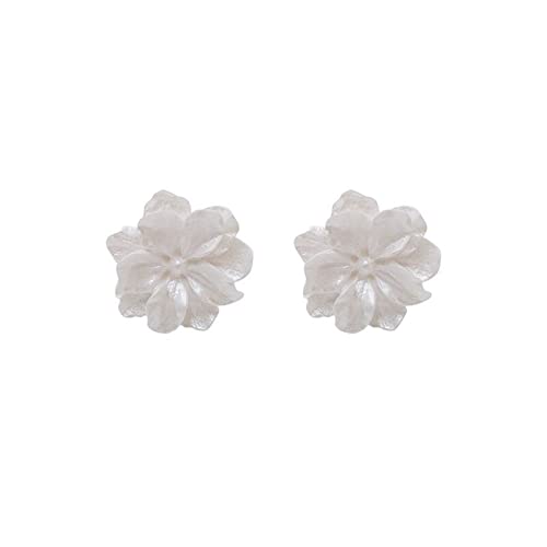 VESNIBA Boucles d'oreilles Fleur Blanche Femmes été Nouvelles Boucles d'oreilles niches à la Mode 2022 Boucles d'oreilles françaises Outils Fabricant Kit Kits Pince Trousses Kits (A, One Size) Cover