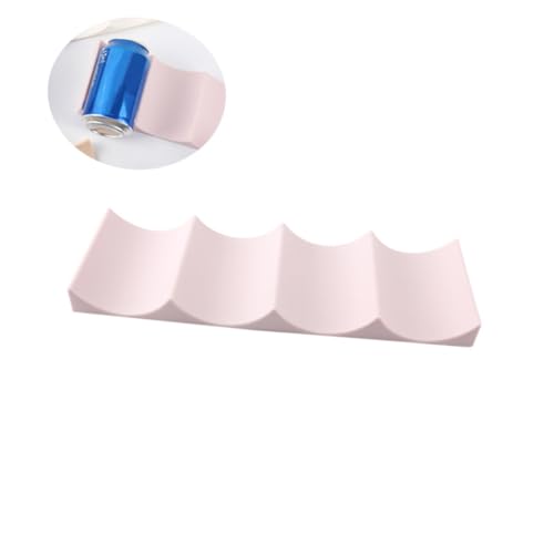 Soporte apilable para botellas de vino en plástico rosa claro miniatura 3