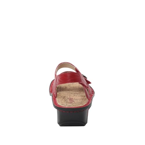 Image of Alegria Women Kelsi Cross Strap Adjustable Leather Sandal