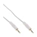 Produktbild InLine 99942W Klinke Kabel, 3,5mm Stecker / Stecker, Stereo, weiß / gold, 2m