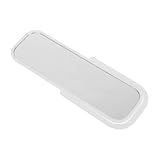 Milisten Puppenhaus Ganzkörperspiegel Weiß Miniatur Standspiegel Für Schlafzimmer Wohnzimmer DIY Bastelzubehör Kinderfreundlich Kunststoff Möbelaccessoire