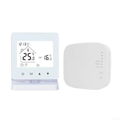 Termostato inalámbrico montado en la pared para calefacción de suelo RF433 Seguridad infantil y flexibilidad en control