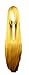 A/X Perücke Gerade Halloween Perücke 100 cm / 40"synthetische hitzebeständige Cosplay Perücke for gelb/Blonde Haare (Color : Yellow, Stretched Length : 38inches)