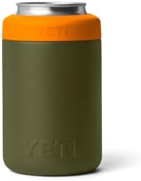 YETI Rambler 12 oz. Colster Can Insulator for Standard Size Cans, Olive/King Crab Orange - 4