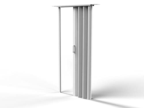 EverBlock Accordion Door Kit, 7’ Tall | Portable Dividers & Frame Systems | Interlock Wall Panels | Easy to Connect & Reuse | Indoor & Outdoor Use | Build Displays & Structures White